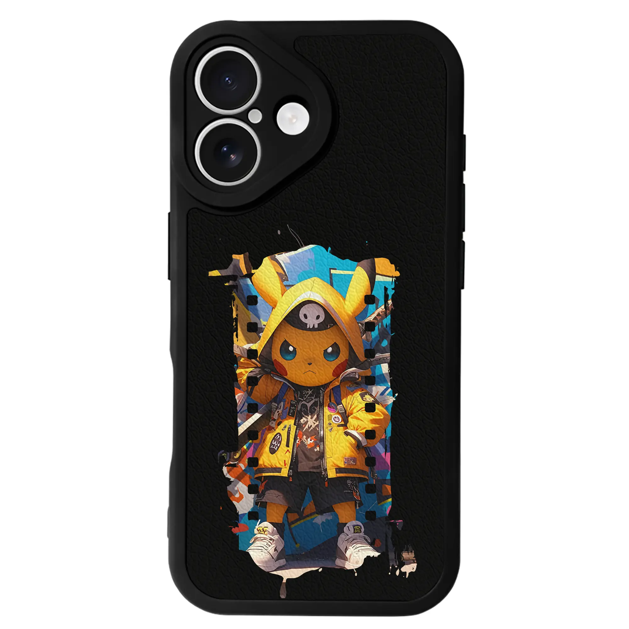 ポケモン グッズ,ピカチュウ - IPhone 16シリーズ対応 ・ シリコンスマホケース ・ レザー調 ・ 高精度フィット ・ 耐衝撃 ・ ワイヤレス充電対応 ・ 精密カット